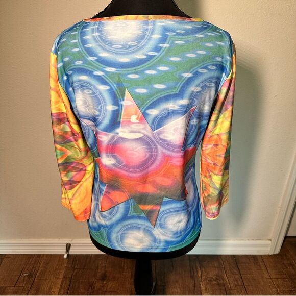 Amnesia Original Vintage Abstract Long Sleeve Tee - Picture 4 of 6